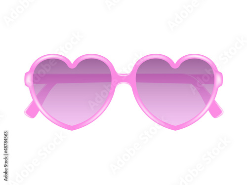Sun glasses in shape of heart