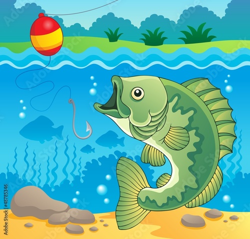 Freshwater fish theme image 4