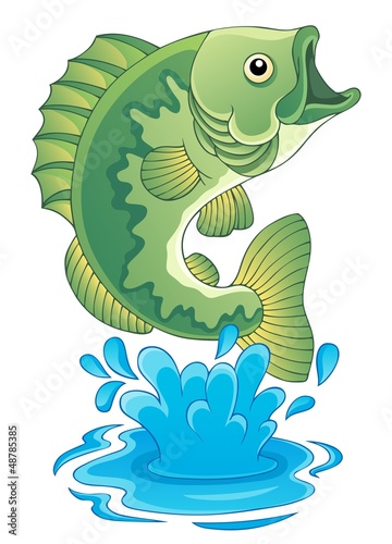 Freshwater fish theme image 6