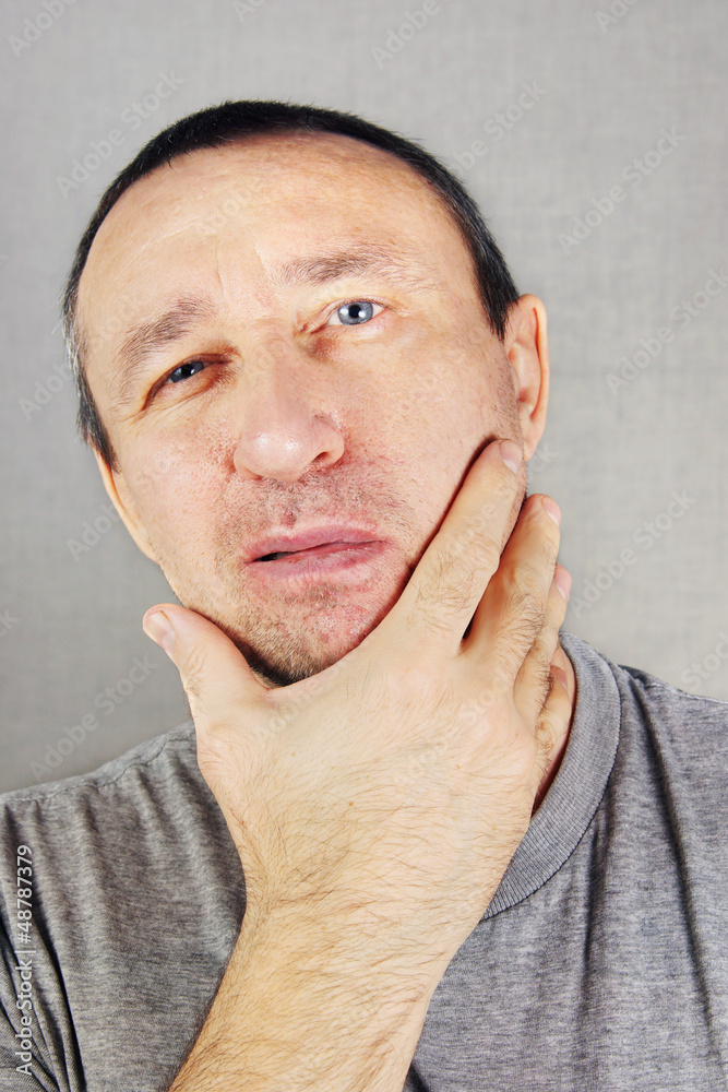 Fototapeta premium Unfriendly man