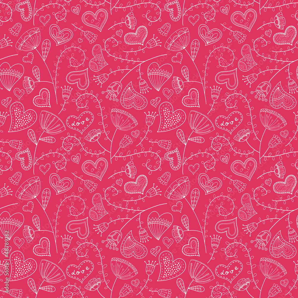 Romantic seamless pattern Romantic seamless pattern