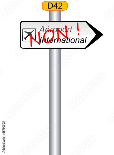 Panneau Aéroport : Non !