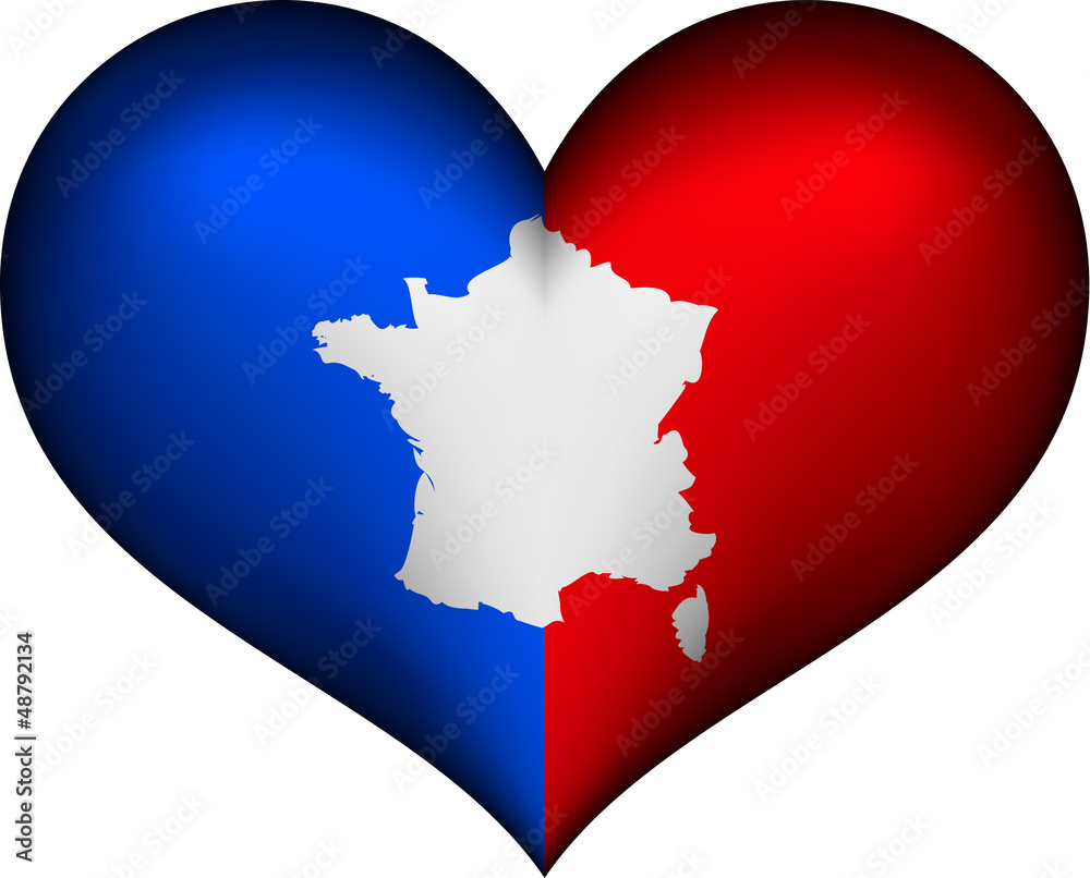 Fototapeta premium France heart