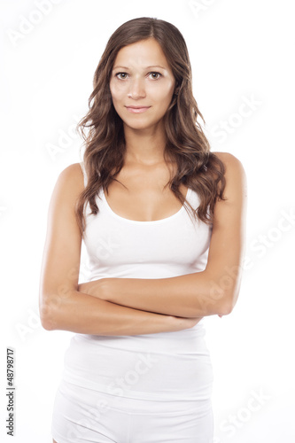 Young beautiful woman in cotton underwear © Amelia Fox