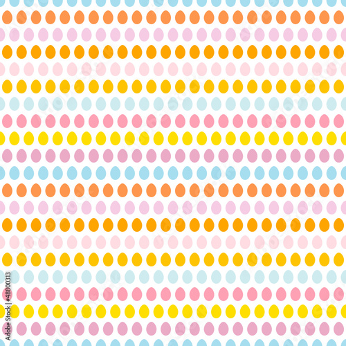 Seamless Pattern Easter Eggs Pastel Blue