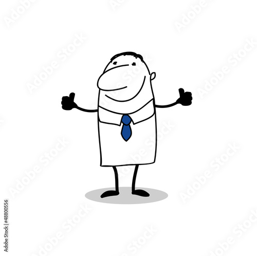 lustige cartoon Businessman