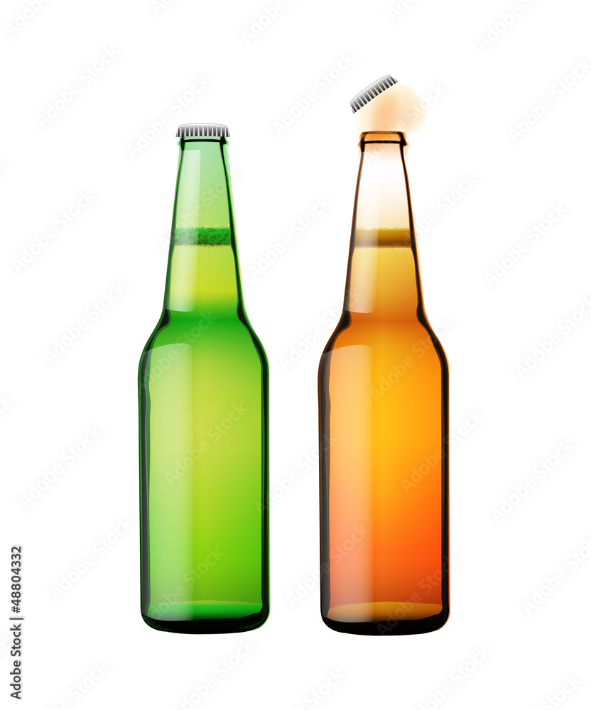 pair of beer bottles pair of beer bottles