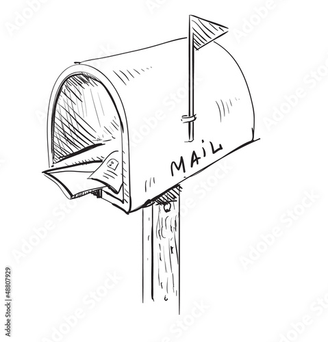 Mailbox cartoon icon