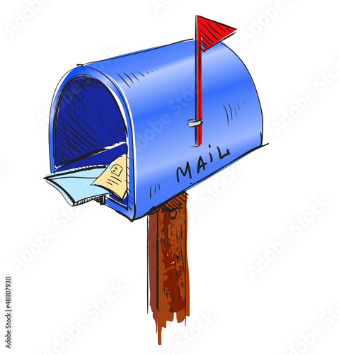 Mailbox cartoon icon