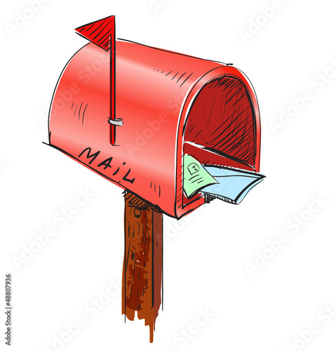 Mailbox cartoon icon