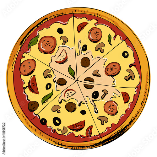 Sliced pizza icon