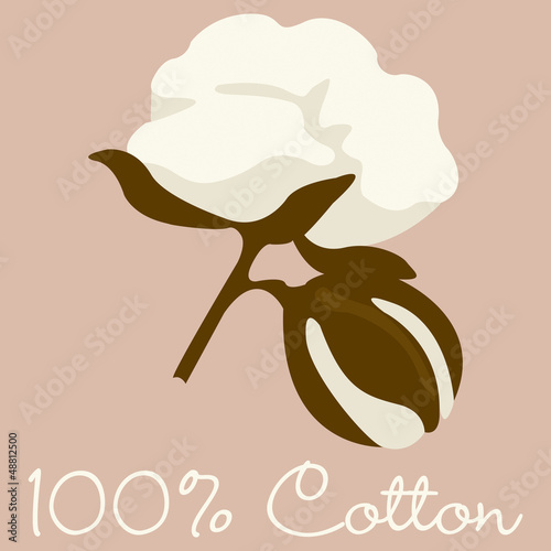 100% Cotton sign in vector format.