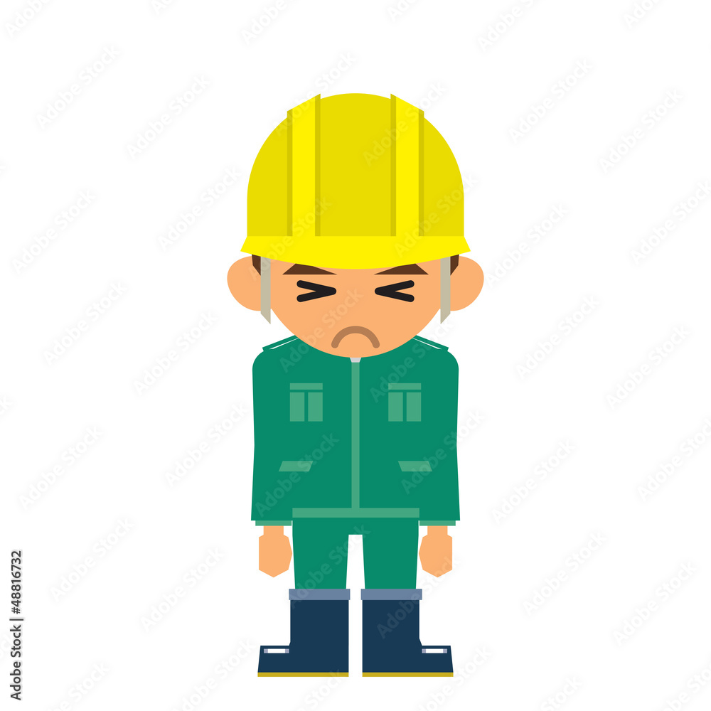 作業員 悲しい 作業員 悲しい