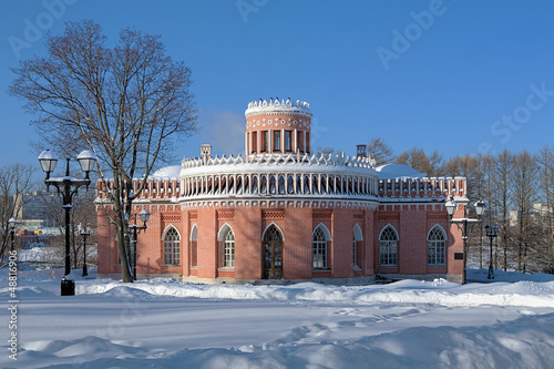 Photography Third Cavalry Building in Tsaritsyno, Moscow, Russia