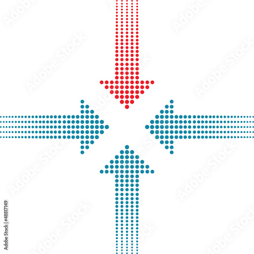arrow dot background