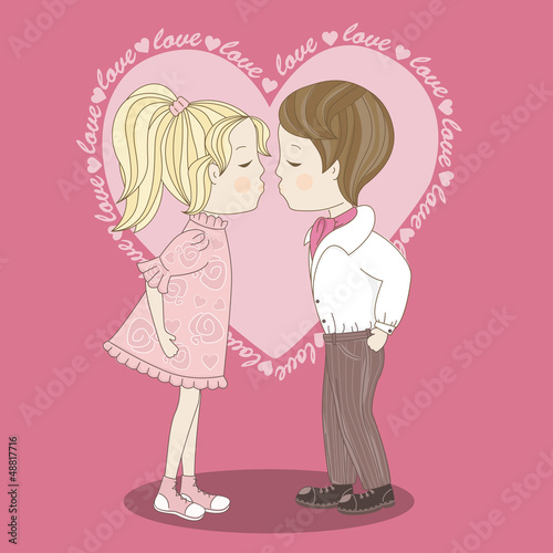 Happy Valentines Day, hand drawing illustration