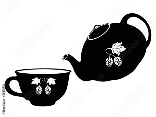 teapot and cup