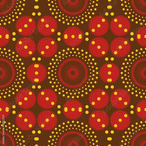 African background. Seamless vector illustration.