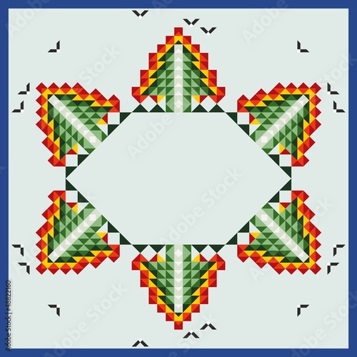 Abstract Christmas tree background. Vector pattern illustration.