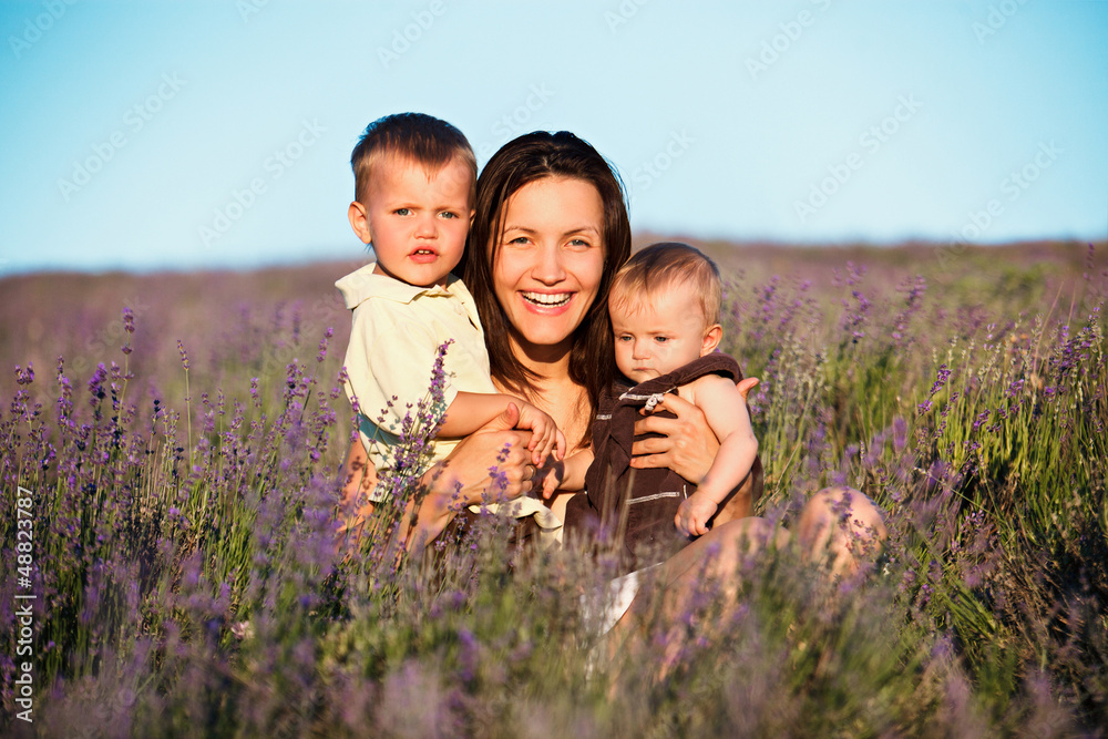 mother with children