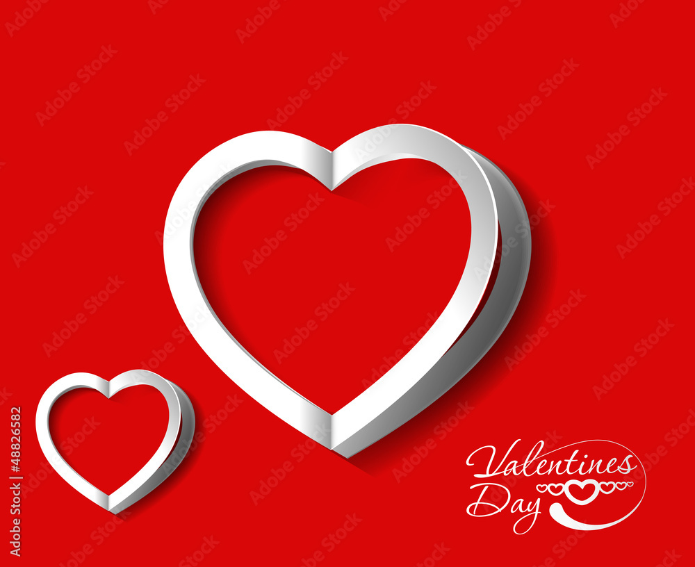 peel off valentine's day heart, vector illustration.