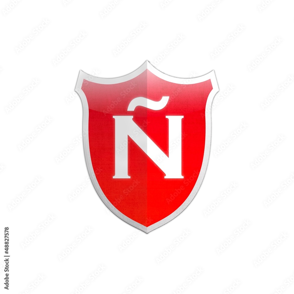 Secure shield letter Ñ.