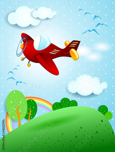 Red plane
