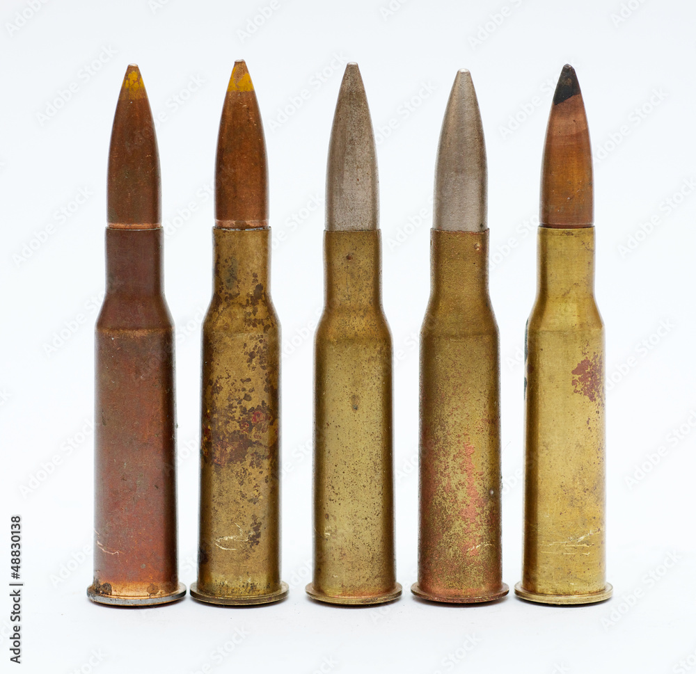bullets on a white background bullets on a white background