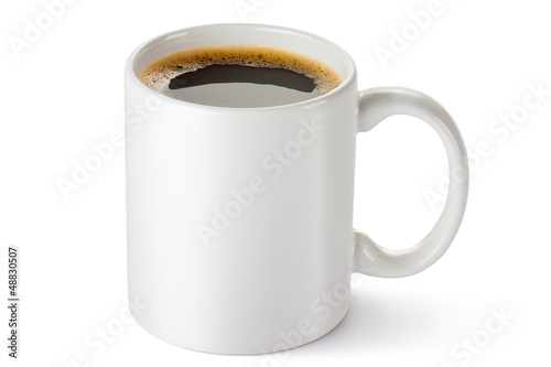 Fotografija White ceramic coffee mug