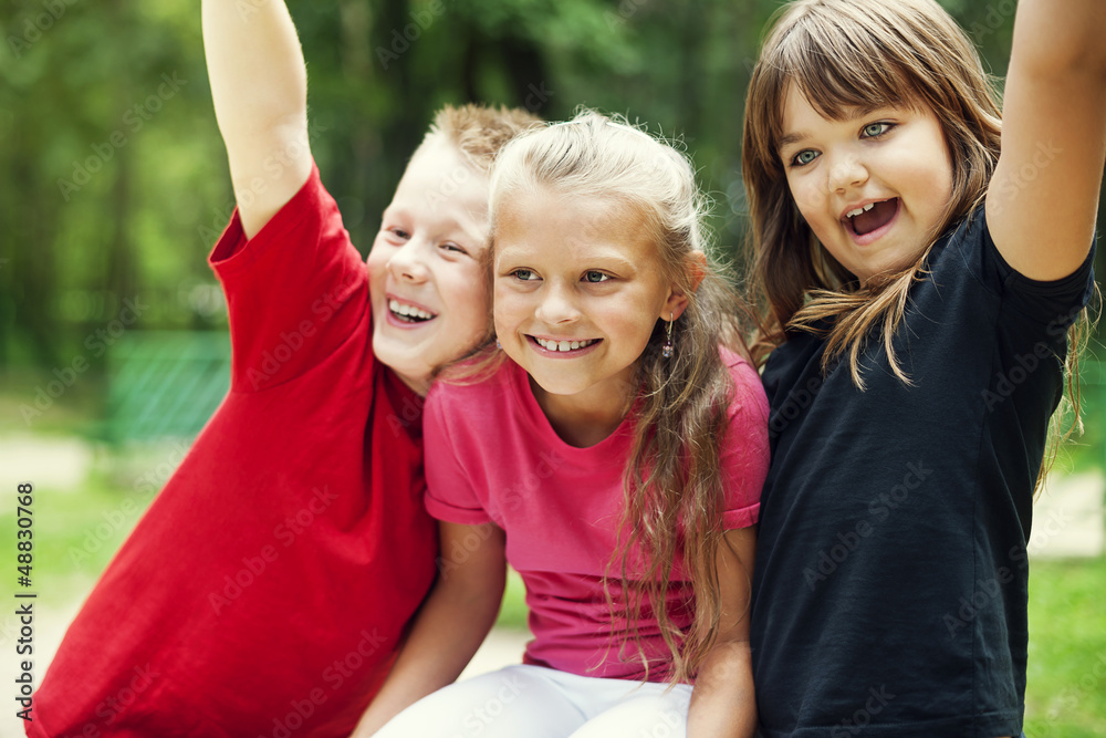 Portrait of happy kids Portrait of happy kids