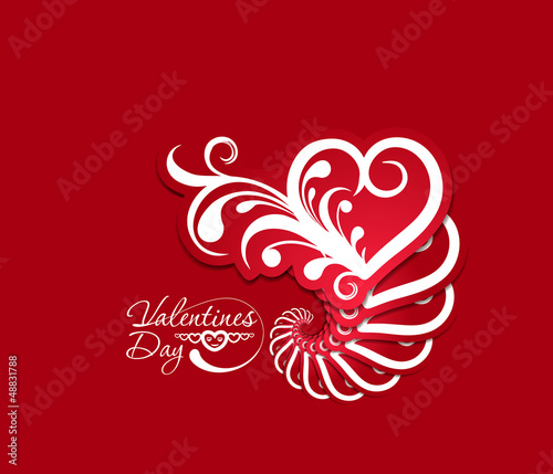 valentine's day background, vector illustration.