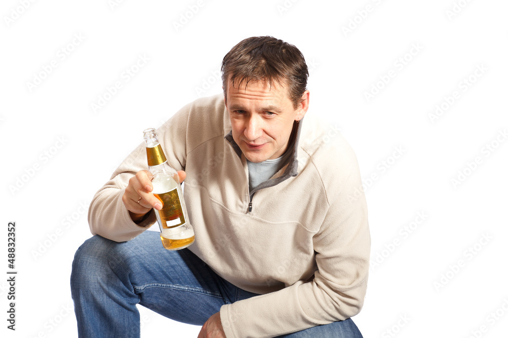 man drinking beer man drinking beer