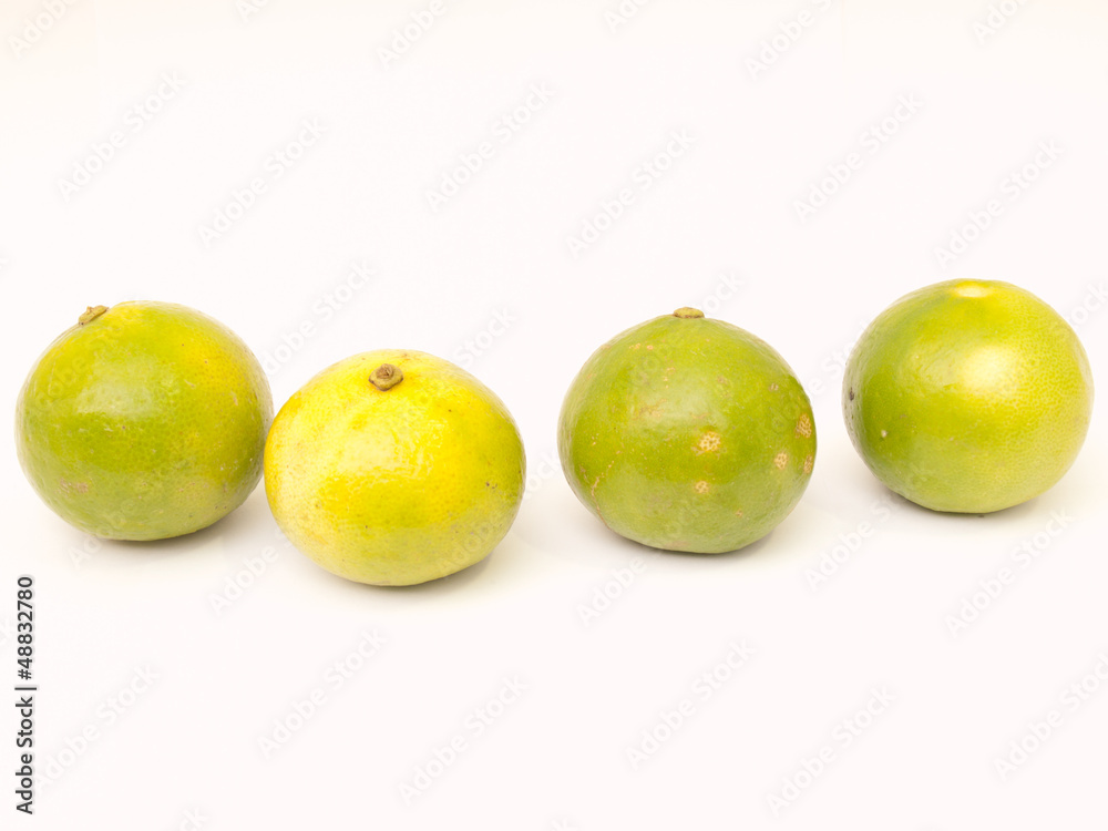 Limes isolated on white background Limes isolated on white background