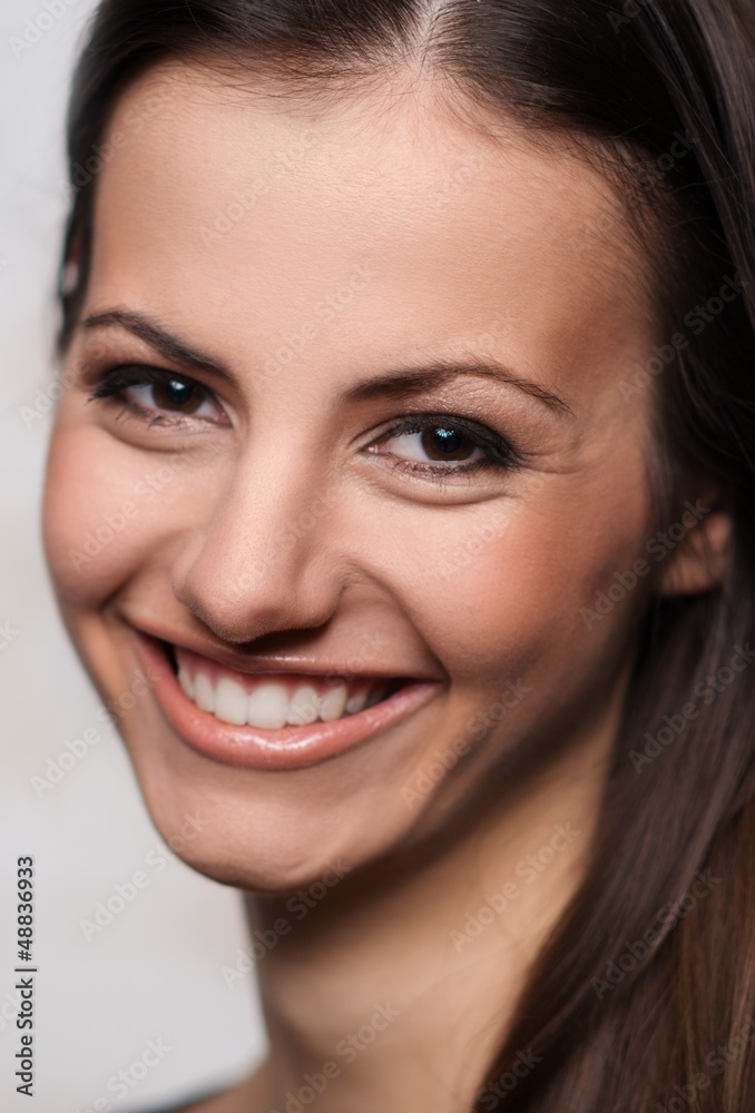 Young brunette woman with beautiful smile Young brunette woman with beautiful smile