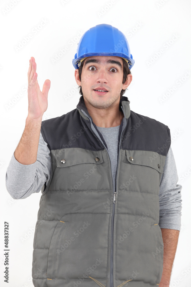 Surprised builder Surprised builder