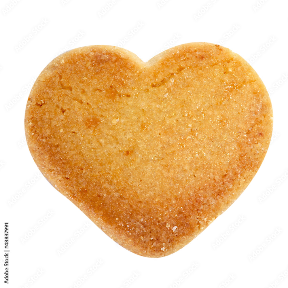 heart-shaped shortbread biscuit heart-shaped shortbread biscuit