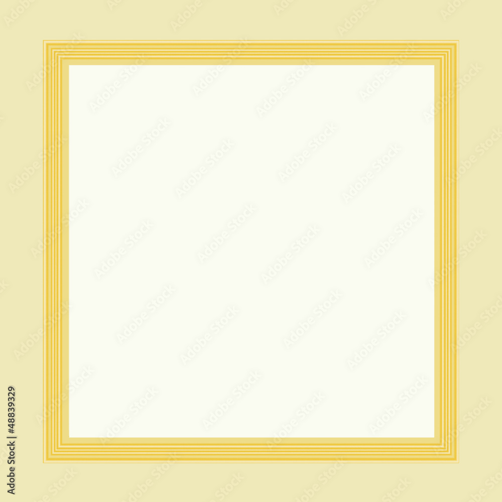 Illustration of golden frame Illustration of golden frame