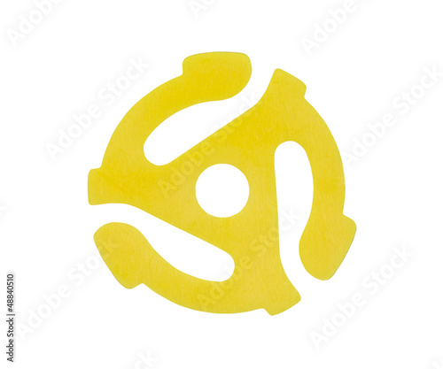 Yellow Vinyl 45 RPM Record Adapter