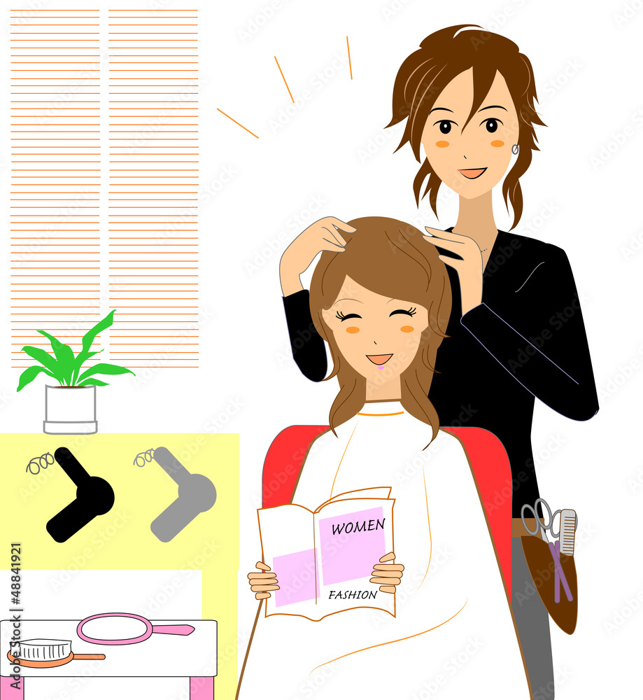 美容院 Stock イラスト Adobe Stock