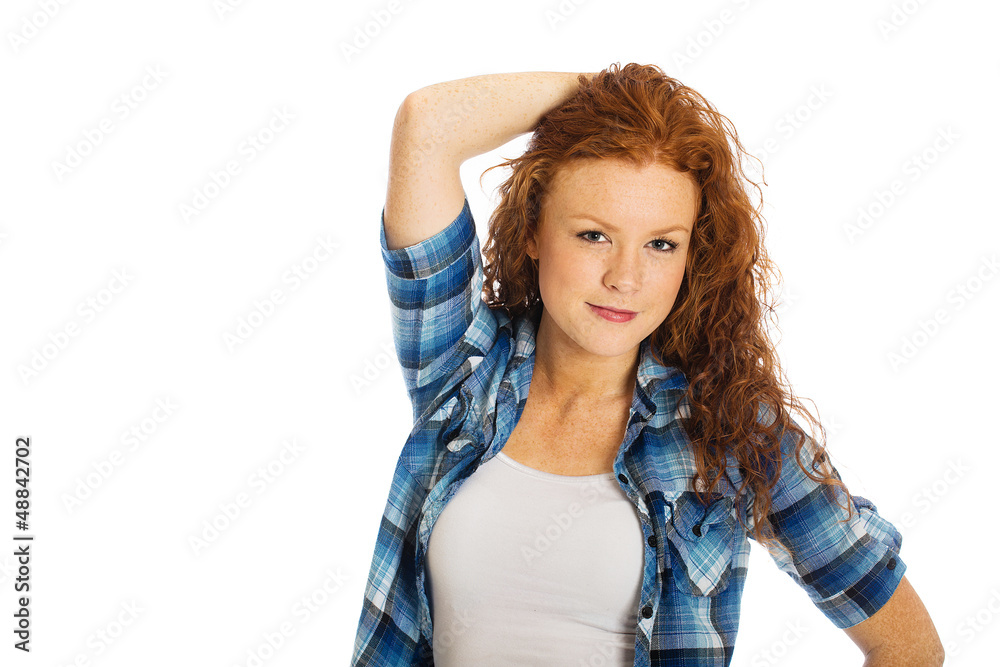 Obraz premium sexy redhead