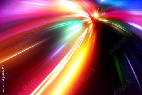 speed on night road