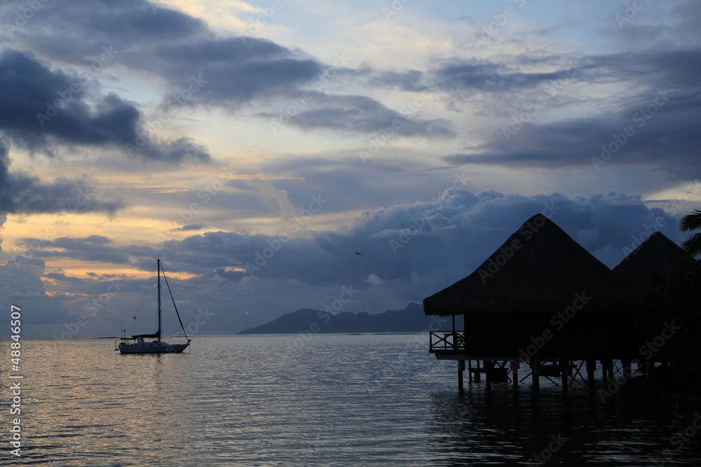 Tahiti sunset