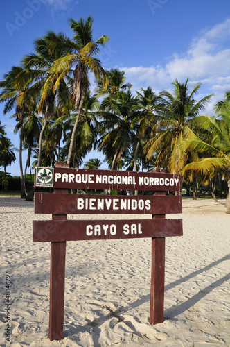 Entrance to Cay Sal, one of the islands that make up the Nationa photo