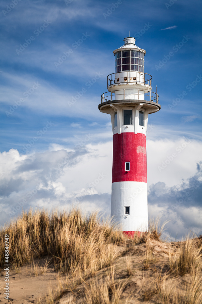 Lighthouse in Nieuwpoort. Belgium.