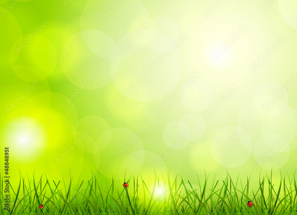 Bright green background