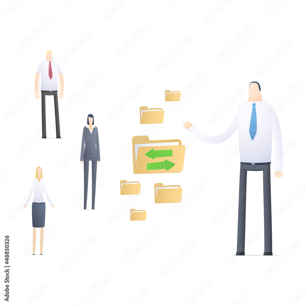 Obraz premium public Internet network inside a company