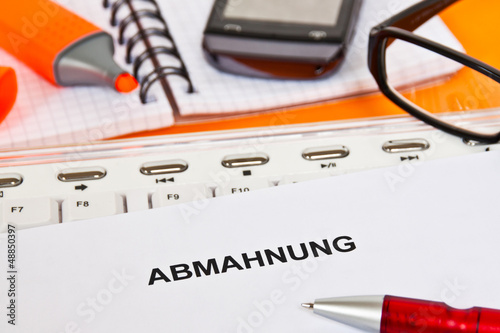 Abmahnung photo