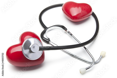 Heart and a stethoscope