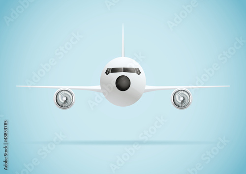 Plane in front