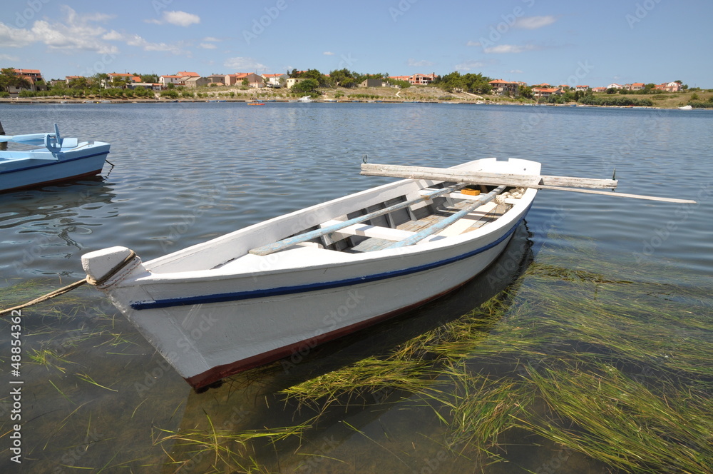 Fototapeta premium Boot bei Nin, Kroatien